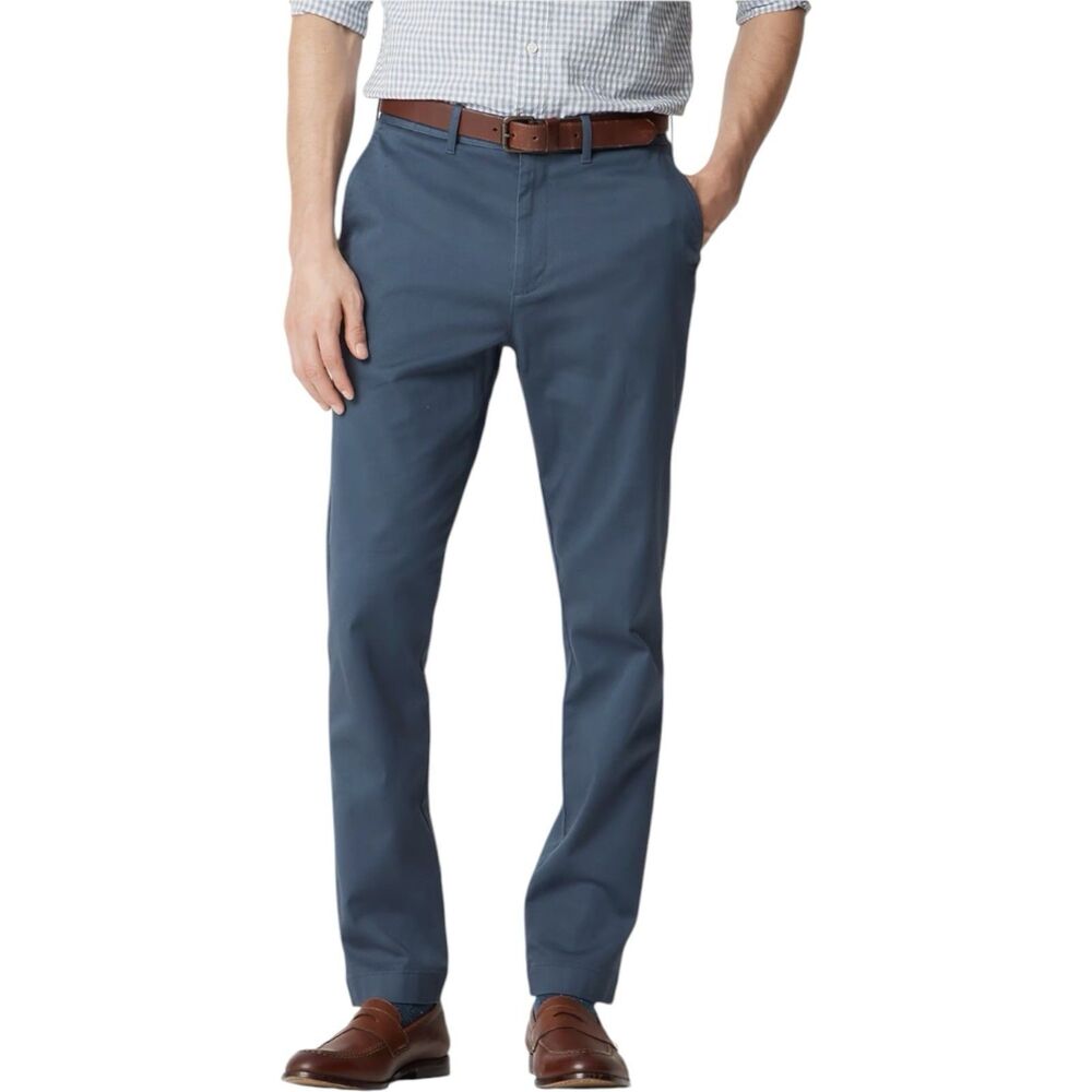 J Crew Pants Mens 36x34 Legacy Blue Athletic Slim Chino Casual Office CO401 NWT
